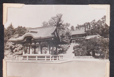 Temple buildings in trees (ddr-densho-468-512)