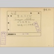 Envelope of Shotaro Awaya photographs (ddr-njpa-5-321)