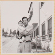 Hardy Shiomi holding Susan Shiomi (ddr-densho-522-161)