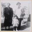 Yoshiko and Susan Shiomi with unidentified woman in cemetery (ddr-densho-522-316)