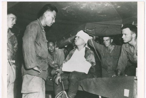 Interrogation of Japanese POW in South Pacific (ddr-densho-1007-18)