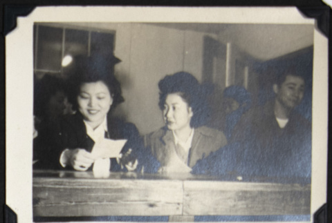 Aiko and Nori inside a building (ddr-densho-542-592)