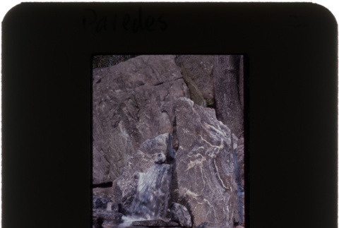 Waterfall at the Paredes project (ddr-densho-377-554)