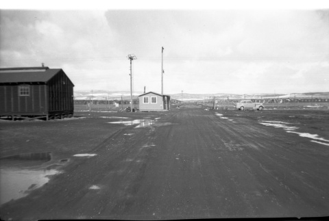 Gate Number 3 looking out of camp (ddr-densho-570-45)