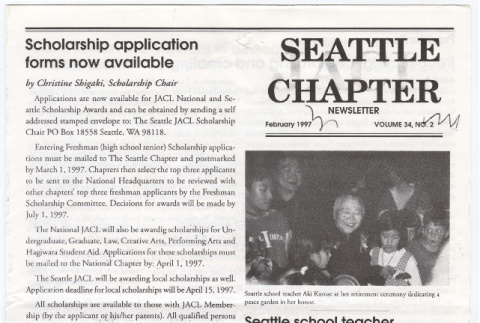 Seattle Chapter, JACL Reporter, Vol. 34, No. 2, February 1997 (ddr-sjacl-1-443)