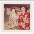 Elaine and Lillie (Yamato) Komai dressed in kimono (ddr-densho-562-74)