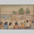 Painting of the Manzanar High School 1943 graduation (ddr-manz-2-54)