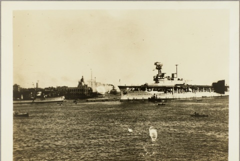 The HMS Eagle in a Port Said harbor (ddr-njpa-13-507)