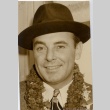 A man wearing a lei (ddr-njpa-1-999)