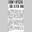 County Officers Ask Alien Ban (February 7, 1942) (ddr-densho-56-606)