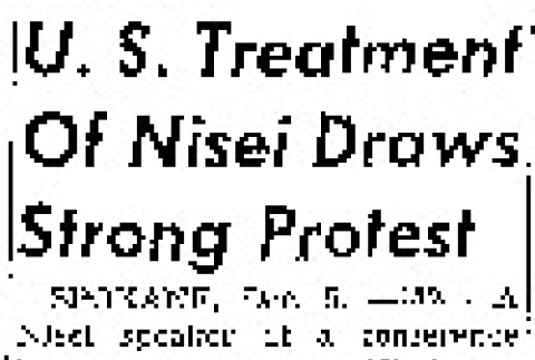 U.S. Treatment Of Nisei Draws Strong Protest (December 5, 1949) (ddr-densho-56-1200)