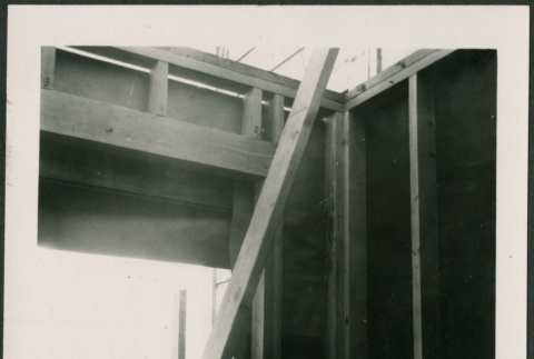 Board leaning on framing (ddr-densho-426-2252)