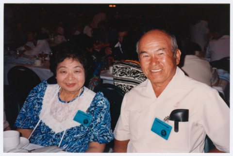 Tadashi and Florence Kunishige at banquet (ddr-densho-368-337)