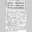 James Sakamoto Heads Japanese Press Association (September 9, 1934) (ddr-densho-56-444)