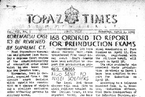 Topaz Times Vol. VII No. 1 (April 1, 1944) (ddr-densho-142-292)