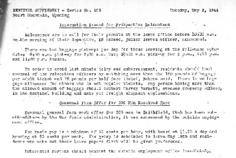 Heart Mountain Sentinel Supplement Series 193 (May 2, 1944) (ddr-densho-97-414)