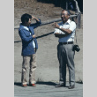 Rev. Bill Kobayashi standing on the dock (ddr-densho-336-1144)