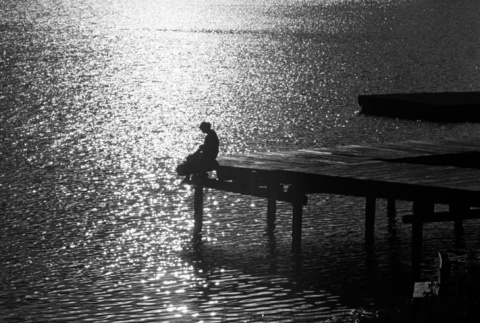 Camper sitting on a dock (ddr-densho-336-548)