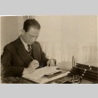Wang Jingwei writing at a desk (ddr-njpa-1-1098)
