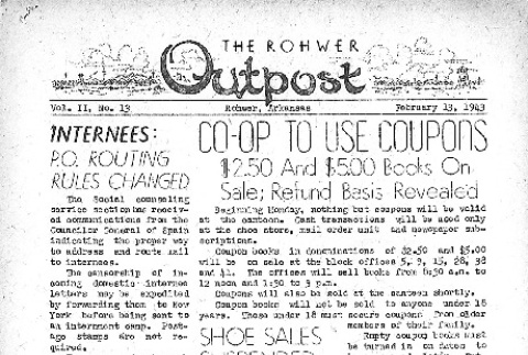 Rohwer Outpost Vol. II No. 13 (February 13, 1943) (ddr-densho-143-32)