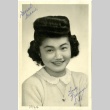 Signed photograph of a woman (ddr-manz-6-28)