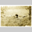 Soldier laying in a field (ddr-densho-22-227)