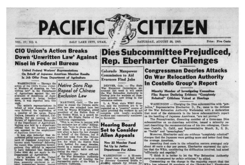 The Pacific Citizen, Vol. 17 No. 8 (August 28, 1943) (ddr-pc-15-33)