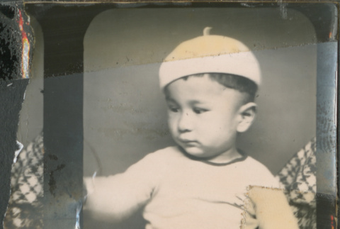 Baby in white beret (ddr-densho-483-602)