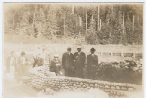 Four men at Mount Rainier National Park (ddr-densho-383-397)