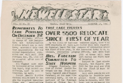 The Newell Star, Vol. II, No. 50 (December 14, 1945) (ddr-densho-284-108)