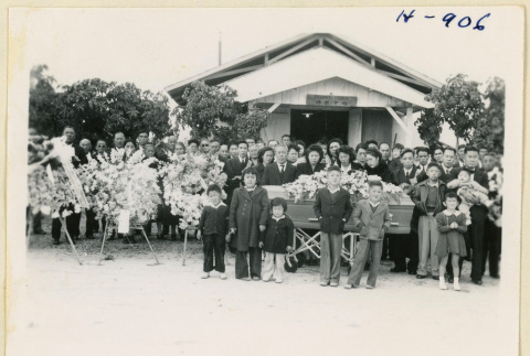Children and others at a Gila River funeral (ddr-densho-37-1963)