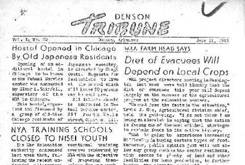 Denson Tribune Vol. I No. 30 (June 11, 1943) (ddr-densho-144-71)