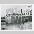 Three Japanese Honor Guard soldiers marching in Tokyo (ddr-densho-1007-295)