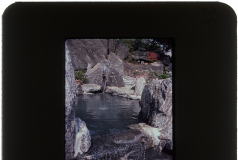 Waterfall at the Paredes project (ddr-densho-377-543)