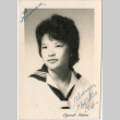Wallet sized photo of woman in middy (ddr-densho-426-2427)