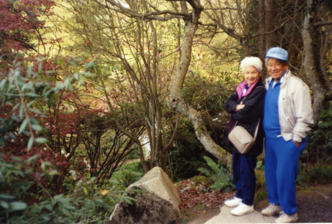 Tom and Amy Kubota in the Garden (ddr-densho-354-412)