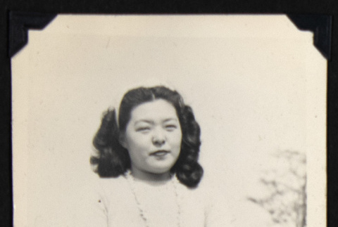 Woman on a Rohwer bridge (ddr-densho-542-753)