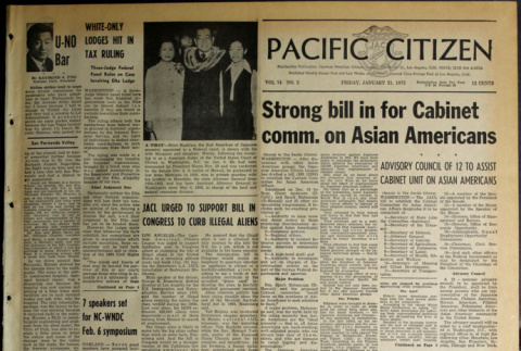 Pacific Citizen, Vol. 74, No. 2 (January 21, 1972) (ddr-pc-44-2)