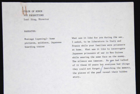 Color of Honor narration snippet (ddr-densho-1007-1050)