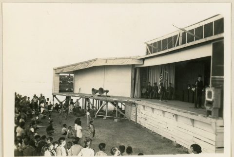 Crowd watches an Armistice Day program (ddr-densho-37-1170)