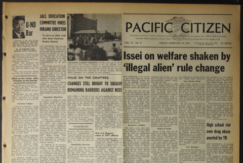 Pacific Citizen, Vol. 72, No. 6 (February 12, 1971) (ddr-pc-43-6)
