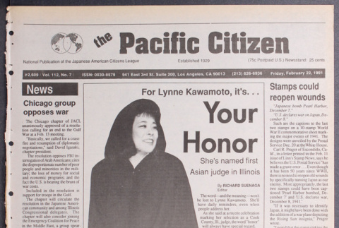 Pacific Citizen, Vol. 112, No. 7 [February 22, 1991] (ddr-pc-63-7)