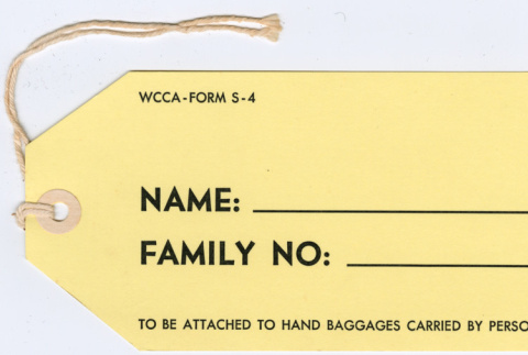 Sample family tag from Day of Remembrance in Portland (ddr-densho-122-354)