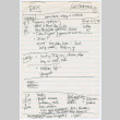 Clarence (Cal) Matsumura interview notes (ddr-densho-1007-899)
