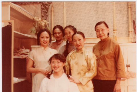 Mary Mon Toy with female cast mates (ddr-densho-367-349)