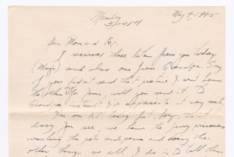 Letter from Tadashi Ishida to Mr. & Mrs. Y Ishida (ddr-densho-535-196)