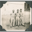 Three men standing by wall. Joe Iwataki on right (ddr-ajah-2-710)