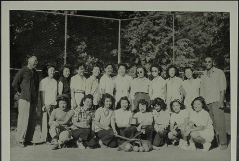 The Ogden Y.W.B.A. softball team (ddr-densho-328-574)