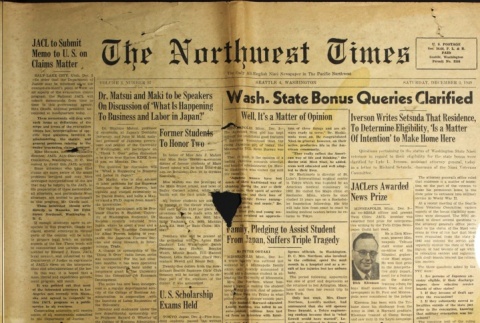 The Northwest Times Vol. 3 No. 97 (December 3, 1949) (ddr-densho-229-234)
