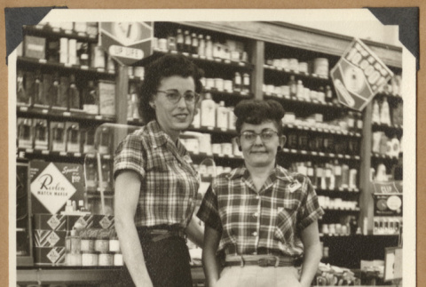 Two women wearing plaid (ddr-densho-542-123)